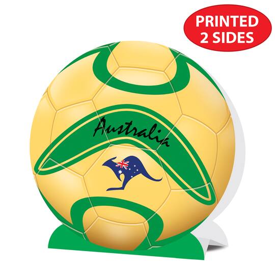 9.25" Australia 3D Soccer Ball Centerpieces, 2ct.